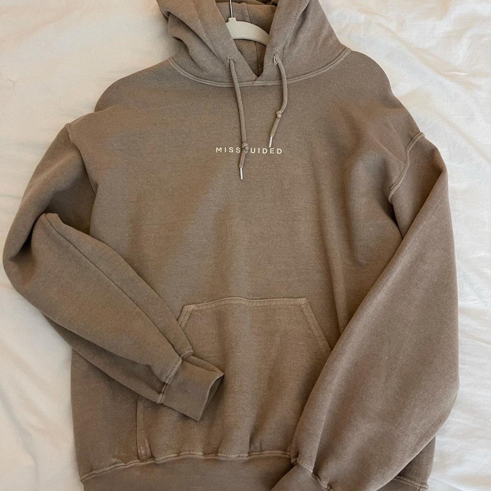 Misguided Tan Hoodie